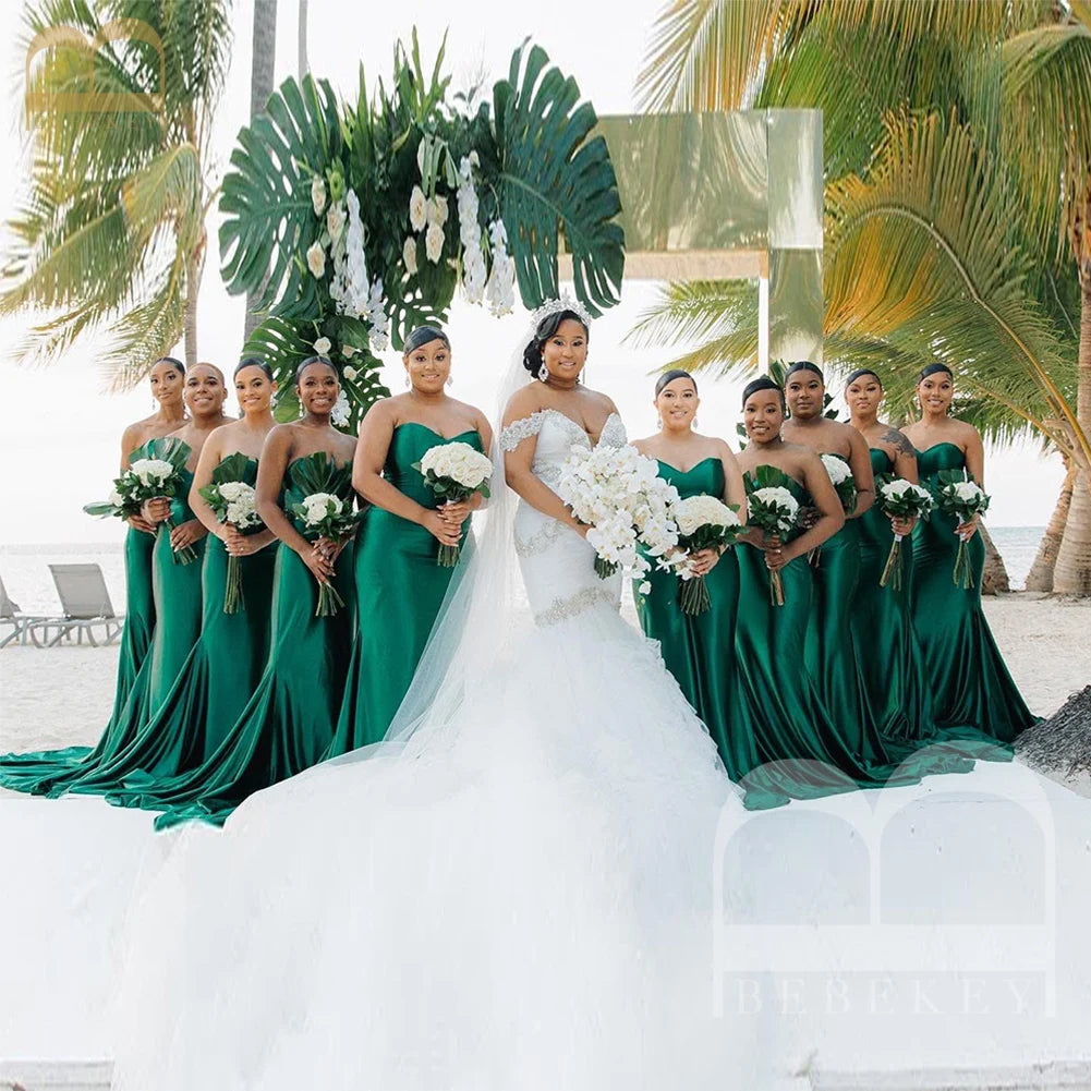 Emerald Green Dresses For Bridesmaids