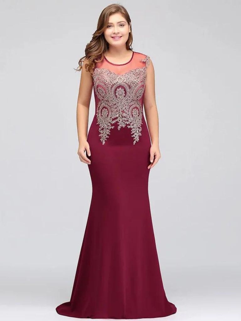 Burgundy Plus Size Dresses