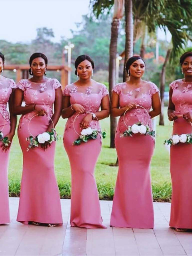 Cap Sleeve Bridesmaid Dresses