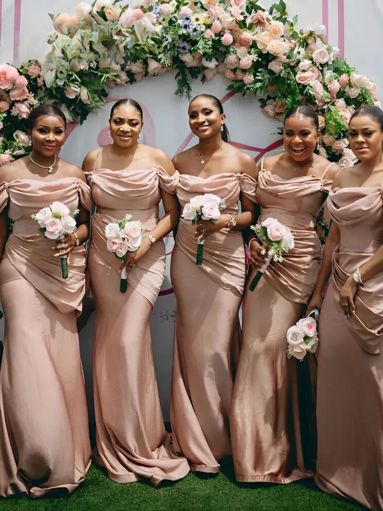 Off The Shoulder Bridesmaid Dresses