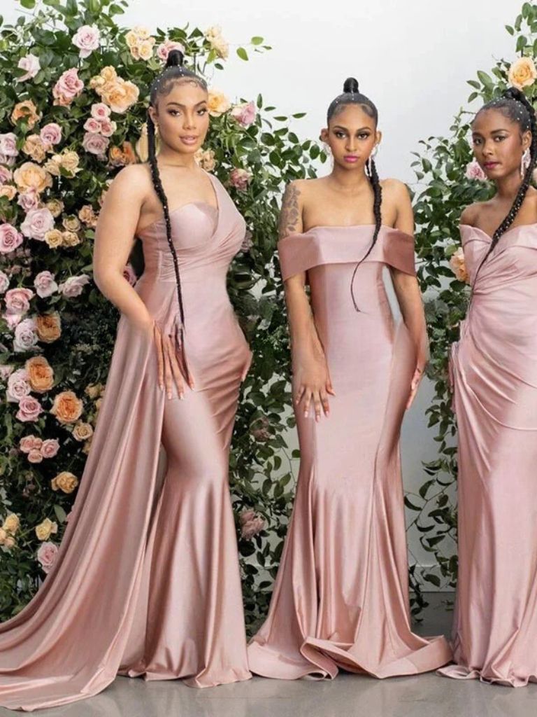 Rose Gold  Bridesmaid Dresses