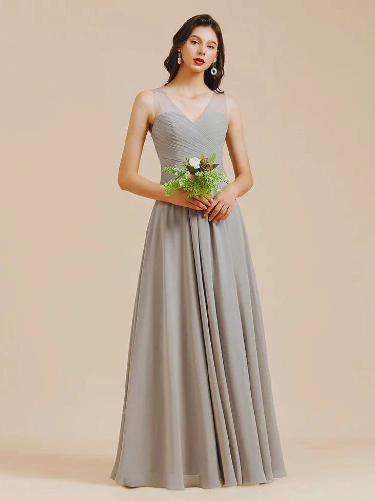 Silver Bridesmaid Dresses