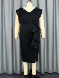 a mannequin with a black dress on it