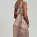 Gold Gold Sequins Mermaid Bridesmaid Dress 2