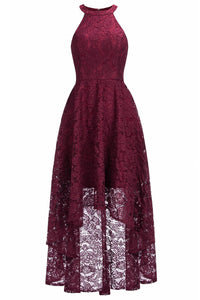 a women's dress with a high neckline and a lace overlay