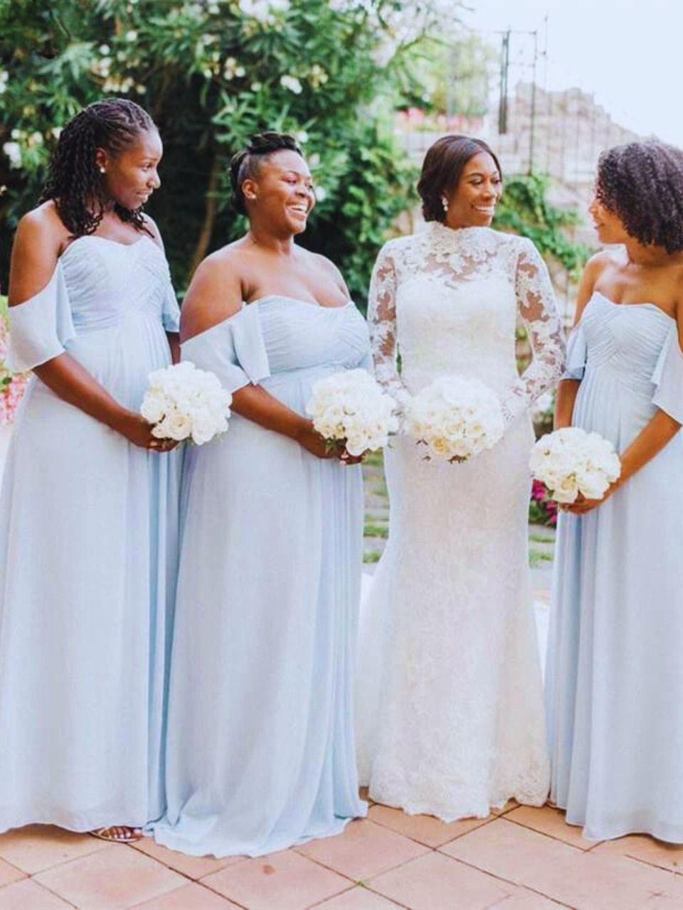 Light Blue Plus Size Bridesmaid Dresses | Kenvesta