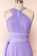 Lilac Long Convertible Multiway Bridesmaid Dress 2