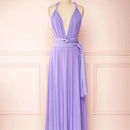 Lilac Long Convertible Multiway Bridesmaid Dress 2