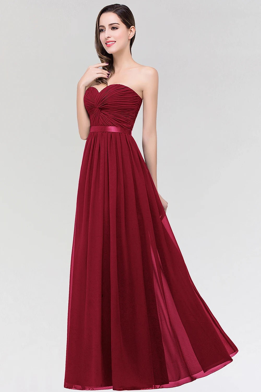 Strapless Sweetheart A-line Bridesmaid Dresses