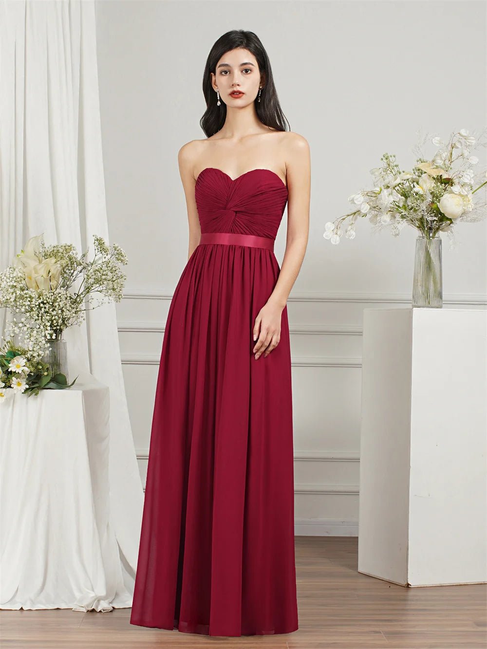 Strapless Sweetheart A-line Bridesmaid Dresses