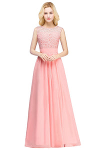 Dark Pink Chiffon Sweetheart Floor - Length Bridesmaid Dress 2