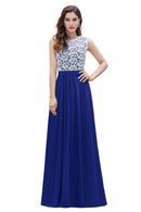 Royal Blue Elegant Floor Length Sequins Bridesmaid Dresses 2