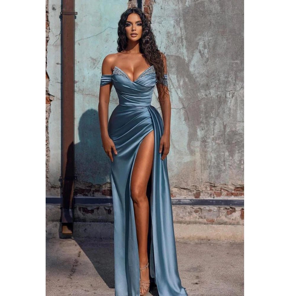 Off The Shoulder Formal Maxi Dress for Celebrity Party