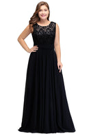 Black Plus Size Navy Blue Half Sleeve Bridesmaid Dress With Belt 2