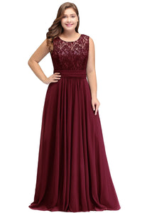 Burgundy Plus Size Navy Blue Half Sleeve Bridesmaid Dress With Belt 2