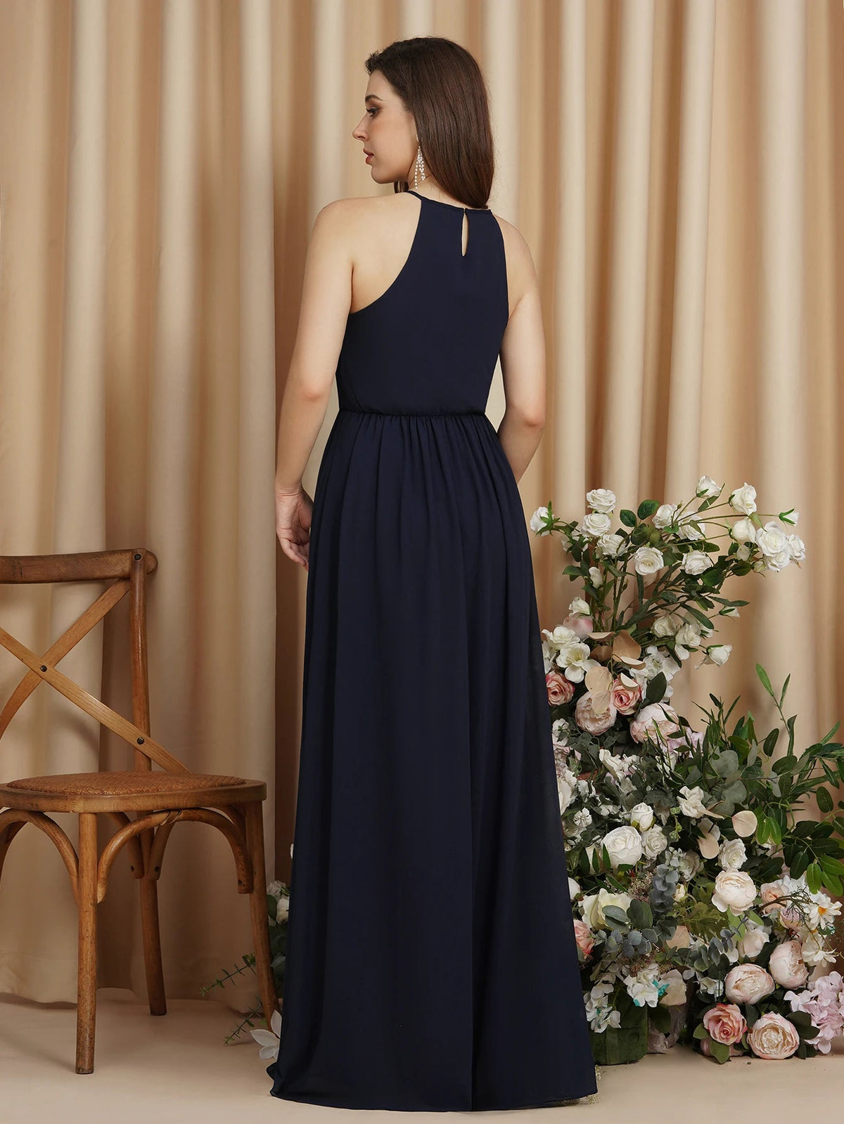 Sexy Hater Floor-Length Chiffon Bridesmaid Dress